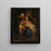 La Sainte Famille med hellige Elisabeth og hellige Johannes - Peter Paul Rubens — indrammet kunstværk på væggen