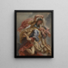 Minerve, der overvinder uvidenhed - Peter Paul Rubens — indrammet kunstværk på væggen