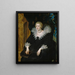 Portrait af Anne af Østrig - Peter Paul Rubens — indrammet kunstværk på væggen