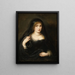 Portræt af en kvinde sandsynligvis Susanna Lunden Susanna Fourment 1599-1628 - Peter Paul Rubens — indrammet kunstværk på væggen