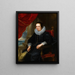 Portræt af kvinde, måske Clara Fourment - Peter Paul Rubens — indrammet kunstværk på væggen