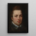 Portrait af en ung mand - Peter Paul Rubens — indrammet kunstværk på væggen