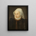 Portrait af Adriana Gras - Peter Paul Rubens — indrammet kunstværk på væggen