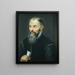 Portrait af Jacobus Moretus - Peter Paul Rubens — indrammet kunstværk på væggen