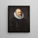 Portrait af Jan I Moretus - Peter Paul Rubens — indrammet kunstværk på væggen