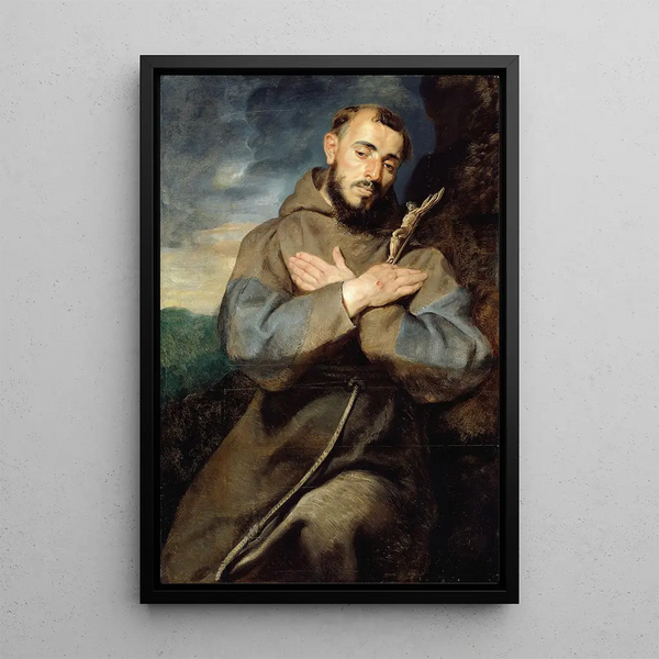 Saint François - Peter Paul Rubens — indrammet kunstværk på væggen