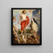 Sainte Thérèse de Vila, der beder for sjælene i skærsilden - Peter Paul Rubens — indrammet kunstværk på væggen