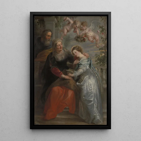 L'Éducation de Marie - Peter Paul Rubens — indrammet kunstværk på væggen