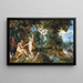 Le Jardin d'Éden med Syndefaldet - Peter Paul Rubens — indrammet kunstværk på væggen