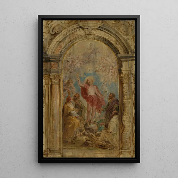 La Glorification de l'Eucharistie - Peter Paul Rubens — indrammet kunstværk på væggen