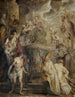 Den mystiske bryllup af Sankt Katharina, farveskitse til alteret i Augustinerkirken i Antwerpen - Peter Paul Rubens — visning af kunstværket