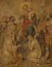Den Jomfru og Barnet af Rosenkransen - Peter Paul Rubens — visning af kunstværket