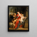 Jomfru Maria med det lille Jesus med helgen Elisabeth og helgen Johannes Døberen - Peter Paul Rubens — indrammet kunstværk på væggen