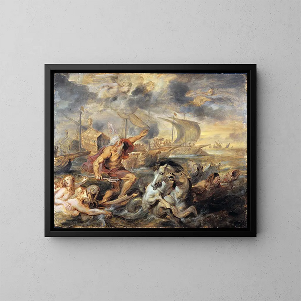 Le voyage du cardinal infant Ferdinand d'Espagne de Barcelone à Gênes en avril 1633 - Peter Paul Rubens — indrammet kunstværk på væggen