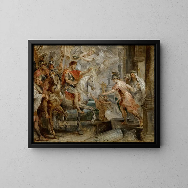 Entrée triomphale de Constantin à Rome - Peter Paul Rubens — indrammet kunstværk på væggen