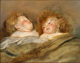 To sovende børn - Peter Paul Rubens — visning af kunstværket