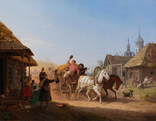 Peter von Hess - Russische Dorfschnke.webp