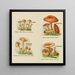 Petit atlas des champignons Pl7 - Delachaux Niestle — indrammet kunstværk på væggen
