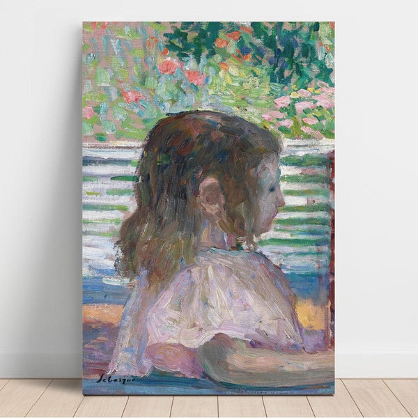 Reproduktion af maleriet Lille portrætbillede - Henri Lebasque