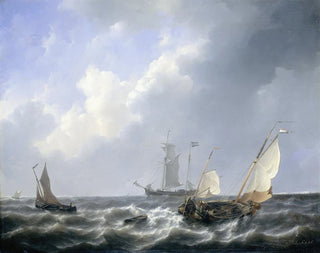 Petrus Johannes Schotel - Seascape from the Zeeland Waters near the Island of Schouwen.webp