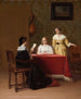 La leçon - Petrus Renier Hubertus Knarren — visning af kunstværket
