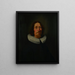Portrait af en ukendt mand - Petrus Schotanus Sterringa — indrammet kunstværk på væggen