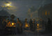 Et marked ved skumring - Petrus van Schendel — visning af kunstværket