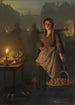 Marked ved stearinlys - Petrus van Schendel — visning af kunstværket