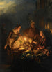 Marché au clair de lune à La Haye - Petrus van Schendel — visning af kunstværket