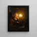 Saint Jérôme - Petrus van Schendel — indrammet kunstværk på væggen