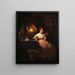 La lettre d'amour - Petrus van Schendel — indrammet kunstværk på væggen