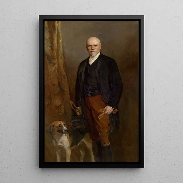 Portrait af greve Heinrich Larisch-Mönnich - Philip Alexius de László — indrammet kunstværk på væggen