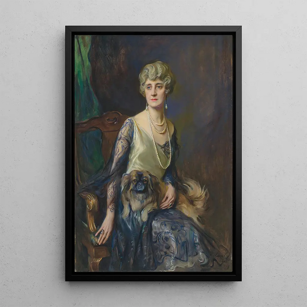 Mme Frederick Lorenz Pratt née Jeannie Jewett Williams - Philip Alexius de László — indrammet kunstværk på væggen