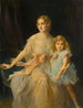 Portrait af fru Claude Leigh og frøken Virginia Leigh - Philip Alexius de László — visning af kunstværket