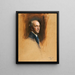 Portrait af studie af baron Georg Franckenstein - Philip Alexius de László — indrammet kunstværk på væggen