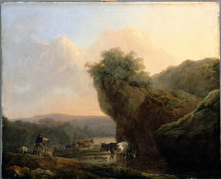 Philip James de Loutherbourg - Landscape with Cattle.webp