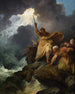 La destruction de l'armée des pharaons - Philip James de Loutherbourg — visning af kunstværket