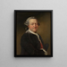 Portrait af Franciscus Joannes Moretus - Philip Joseph Tassaert — indrammet kunstværk på væggen