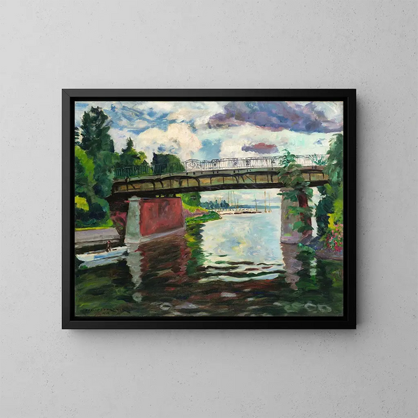 Le pont de Wannsee - Philipp Franck — indrammet kunstværk på væggen
