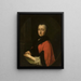 Portrait af grevinde Anna Francesca Theresa - Philipp Haller — indrammet kunstværk på væggen