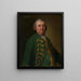 Portrait af kunstnerens far - Philipp Heinrich Kisling — indrammet kunstværk på væggen