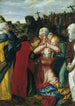 La Vierge Marie og sørgerne ved Korsfæstelsen - Philipp Uffenbach — visning af kunstværket