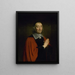 Portrait af Germain Pitre, byretsdommer i Paris 1641-1654 - Philippe de Champaigne — indrammet kunstværk på væggen