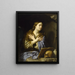 La Madeleine angrende - Philippe de Champaigne — indrammet kunstværk på væggen