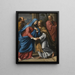 La Visitation - Philippe de Champaigne — indrammet kunstværk på væggen