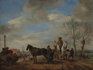 Philips Wouwerman - A Man and a Woman on Horseback.webp