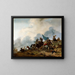 Kamp-scene - Philips Wouwerman — indrammet kunstværk på væggen
