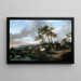 Halte d'une partie de chasse - Philips Wouwerman — indrammet kunstværk på væggen
