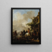 Halte de cavaliers - Philips Wouwerman — indrammet kunstværk på væggen
