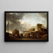 Høst af hø - Philips Wouwerman — indrammet kunstværk på væggen
